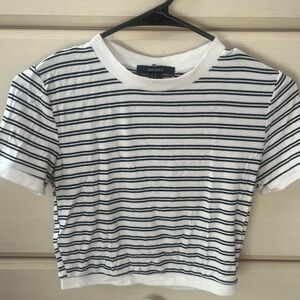 Black and White Striped Tee